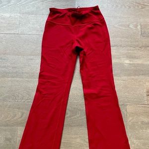 Athleta High Rise Chit Chat Flare Pant, Red, Size XL/14